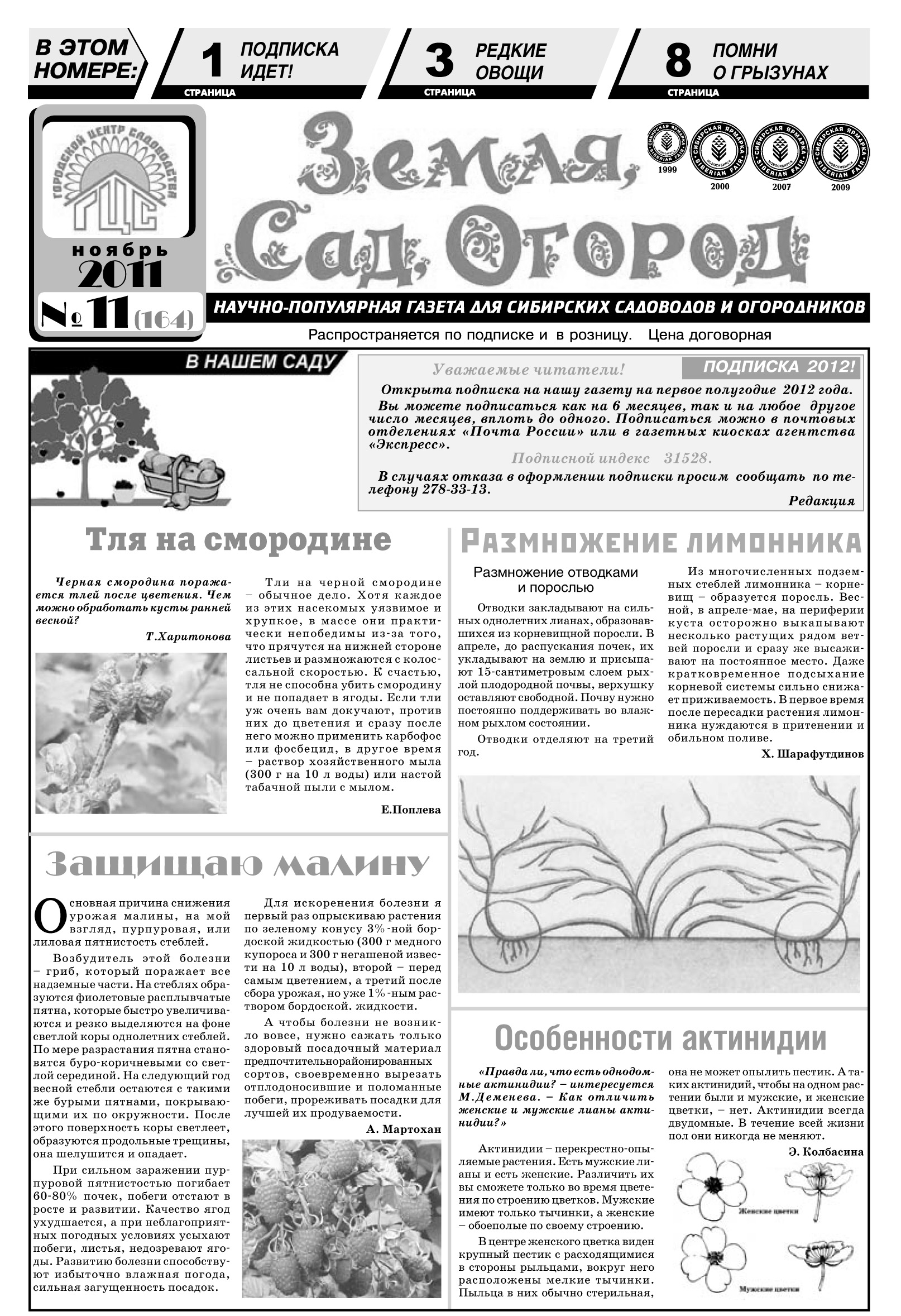 Вышел ноябрьский номер нашей газеты